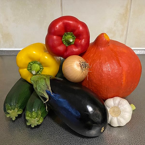 courgette aubergine paprika courgette aubergine paprika