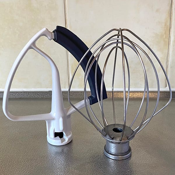 kitchenaid draadgarde en platte menghaak met flexibele rand