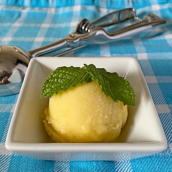 Mango sorbetijs recept