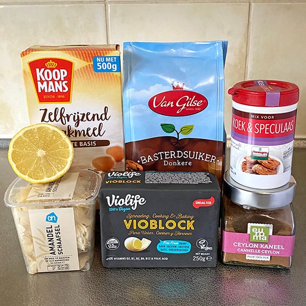 Speculaasbrokken ingredienten